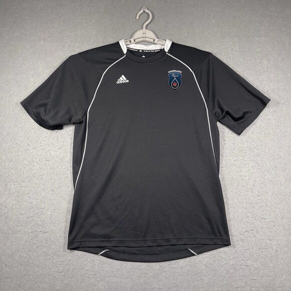 Portland Rain Jersey Womens Medium Black adidas NWSL Soccer Shirt 2011 WPSL - Picture 1 of 7